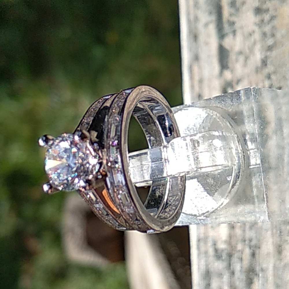 COPY - Diamonique wedding set